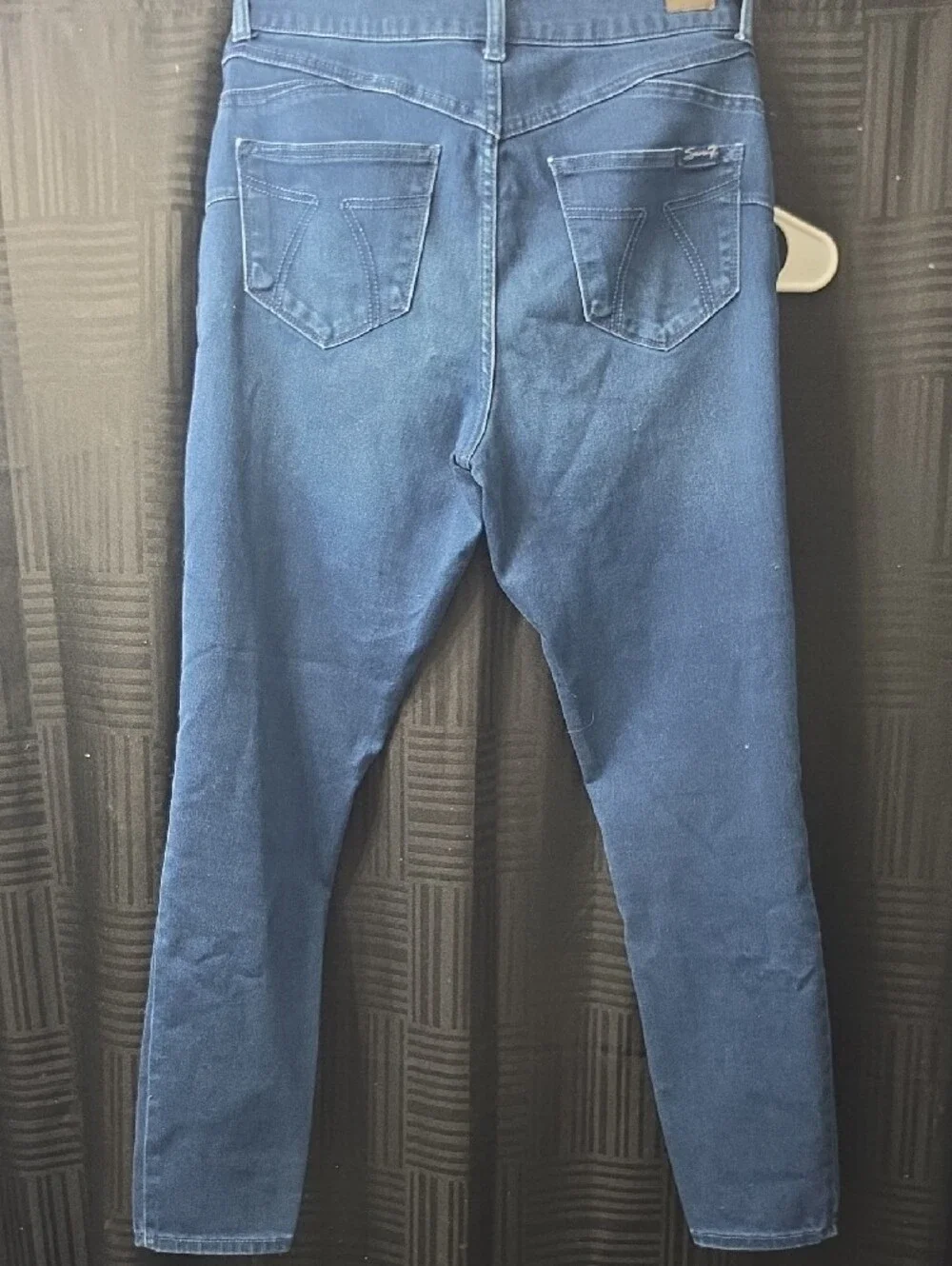 Seven7 Deep Blue High-Rise Skinny Jeans